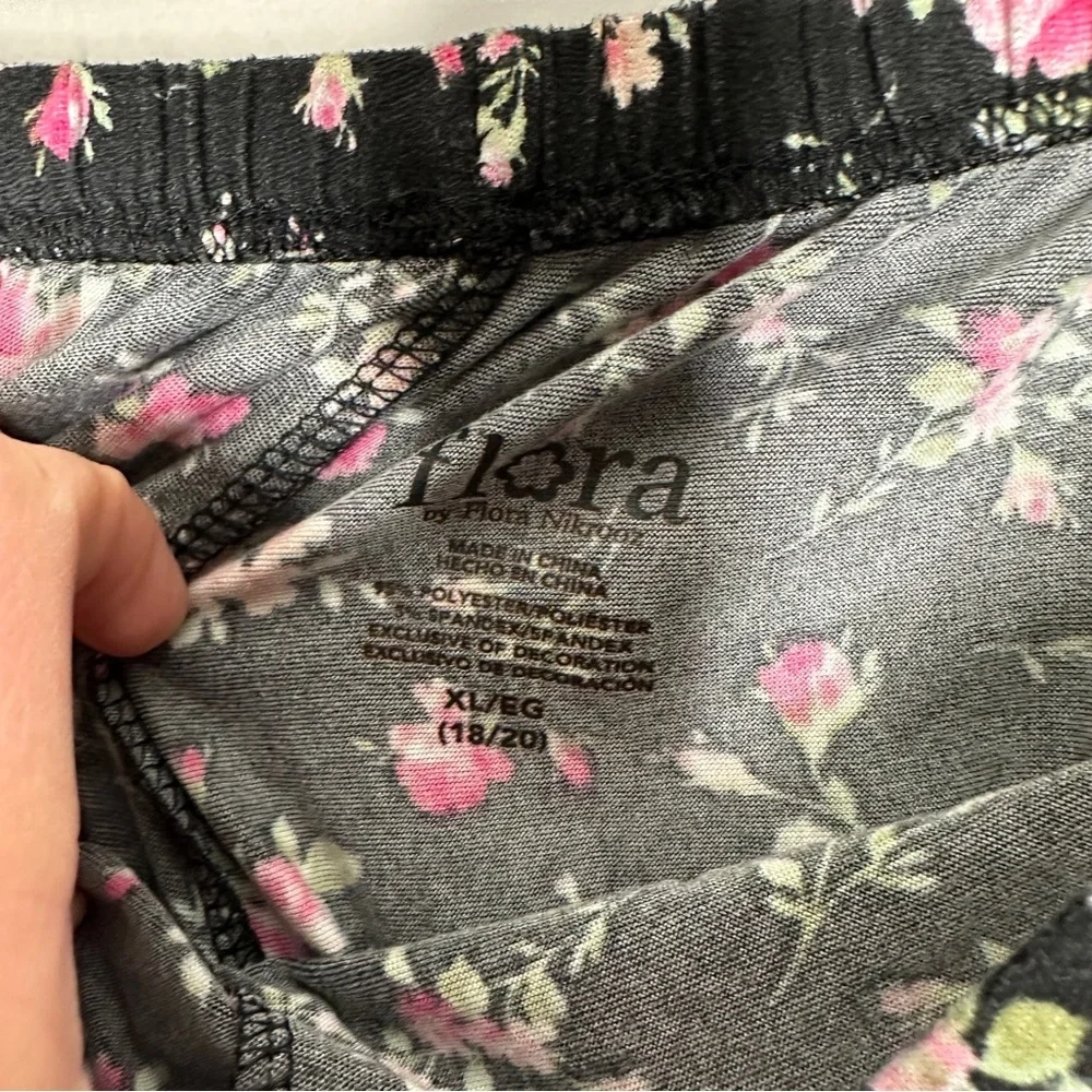 Flora Floral Pajama Set with Pink Flowers